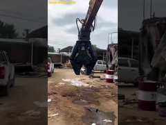 zwei Zylinder starke Schrottstahl Schere Maschine hardox 450